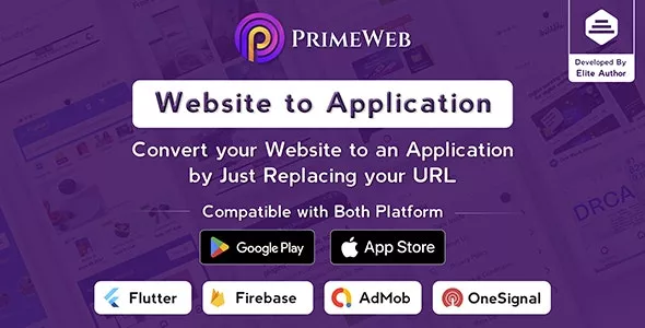 Prime Web v1.0.10 - Convert Website to a Flutter App | Web View App | Web to App