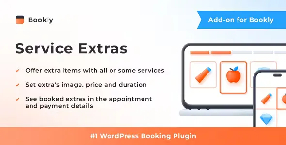 Bookly Service Extras (Add-on) v4.8