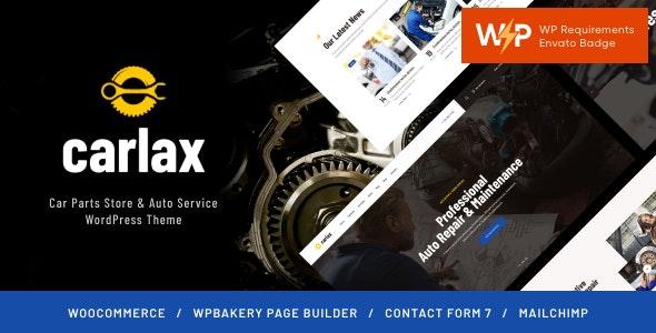 Carlax v1.0.9 - Car Parts Store & Auto Service WordPress Theme
