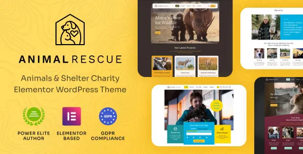 Animal Rescue v1.0.7 - Shelter Charity WordPress Theme