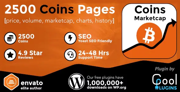 Coins MarketCap v5.5.1 - WordPress Cryptocurrency Plugin