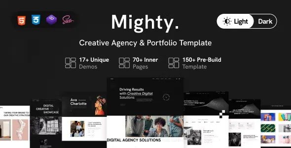 Mighty - Creative Agency & Portfolio Showcase Template