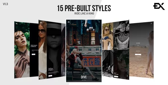 The Dive v1.2 - Creative One Page Photography - Portfolio Template