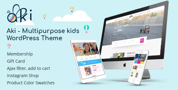 Aki v1.3.5 - Multifunctional Kids WordPress Theme
