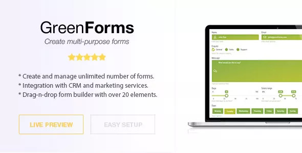 Green Forms v1.50 - Standalone Form Builder