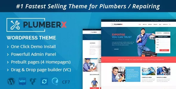 Plumber v10.1 - Construction and Repairing WordPress Theme