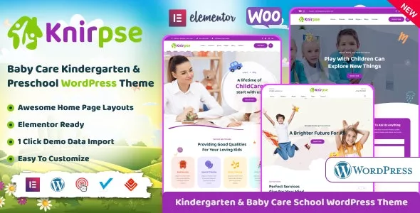 Knirpse v1.5.6 - Kindergarten, Shool & Baby Care WordPress Theme