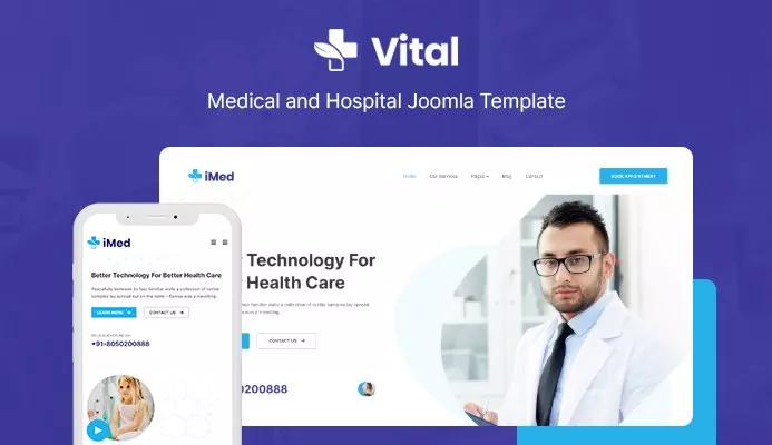 JA Vital v2.0.5 - Joomla Medical Template for Hospital and Healthcare