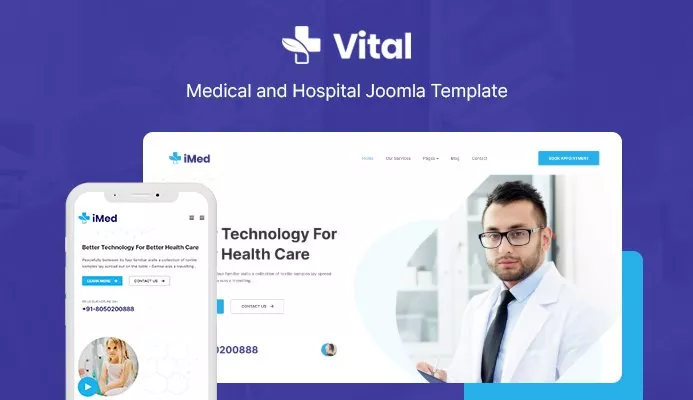 JA Vital - Joomla Medical Template for Hospital and Healthcare