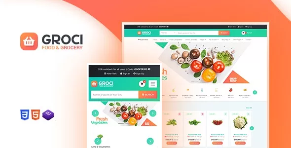 Groci v2.2.5 - Organic Food and Grocery Market WordPress Theme
