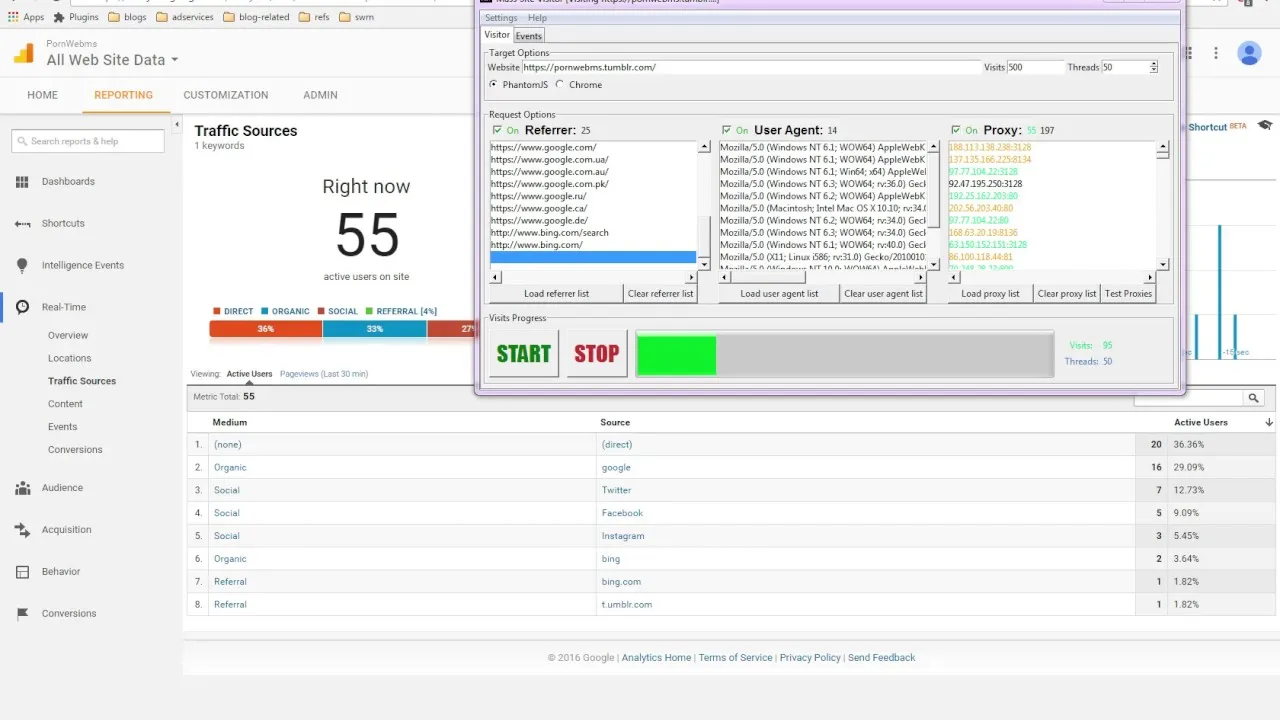 Mass Site Visitor 2.1 - A Traffic Bot