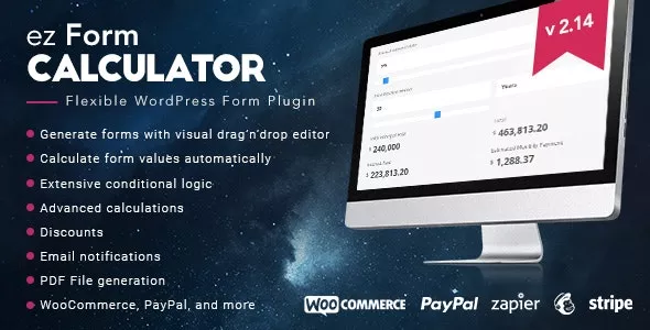 ez Form Calculator WordPress Plugin v2.14.1.0