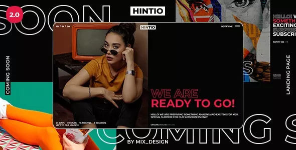 Hintio v2.0 - Coming Soon & Landing Page Template