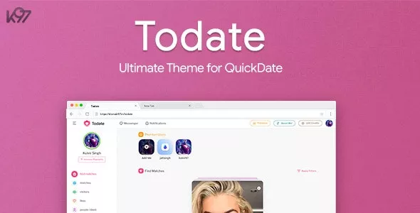 Todate v1.7.0 - The Ultimate QuickDate Theme