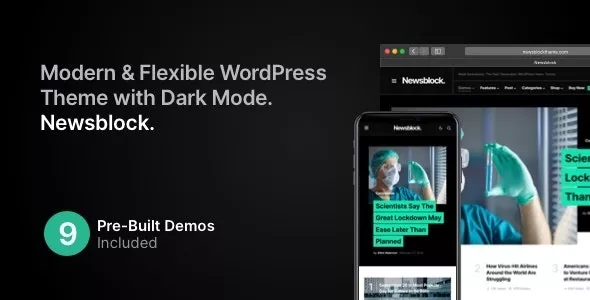 Newsblock v1.2.5 - News & Magazine WordPress Theme with Dark Mode