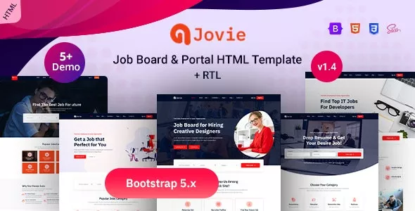 Jovie v1.5 - Job Board & Portal HTML Template