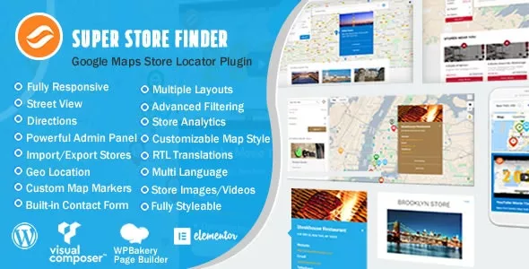 Super Store Finder for Wordpress v6.9.5 - Google Maps Store Locator