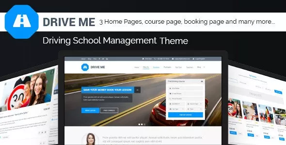 Driveme v1.5.3.1 - Driving School WordPress Theme