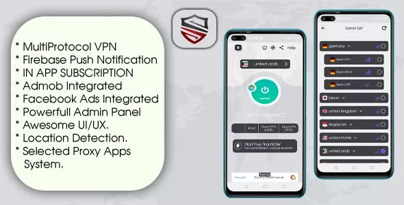 One VPN - With Admin Panel And Multi Protocol VPN App