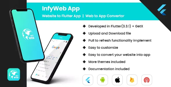 Web to App - Convert Website to Flutter App | Web View App | Web to App Convertor (Android, iOS)