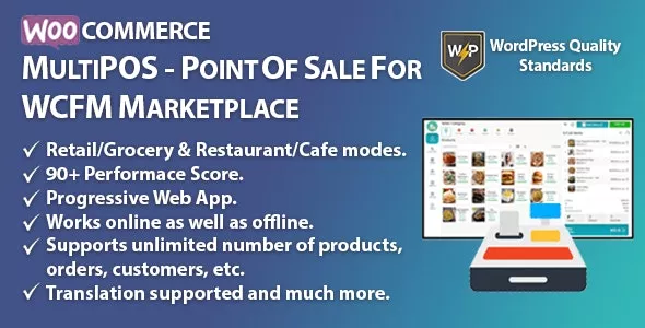 MultiPOS v3.0.0 - Point of Sale for WCFM Marketplace, MultiVendor POS System