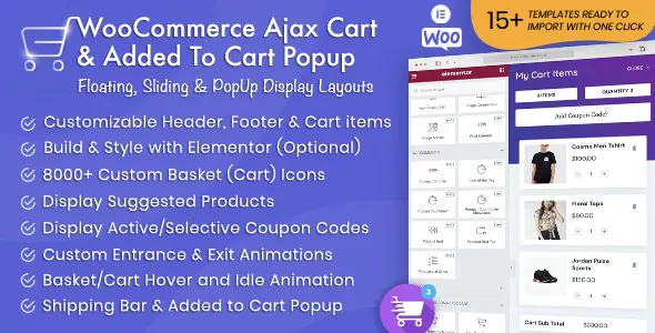 WooCommerce Ajax Cart & Added To Cart Popup v1.6.6 - Floating/Sliding/Popup All in One Cart/Checkout Plugin
