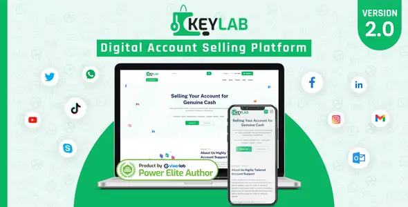 KeyLab v2.0 - Digital Account Selling Platform