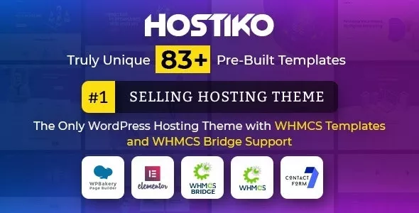 Hostiko v83.0.0 - WordPress WHMCS Hosting Theme