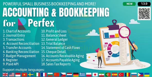 Accounting and Bookkeeping Module for Perfex CRM v1.3.0