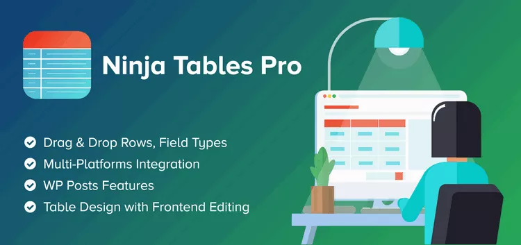 Ninja Tables Pro v5.0.7 - The Fastest and Most Diverse WordPress DataTables Plugin