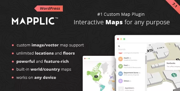 Mapplic v7.1 - Custom Interactive Map WordPress Plugin