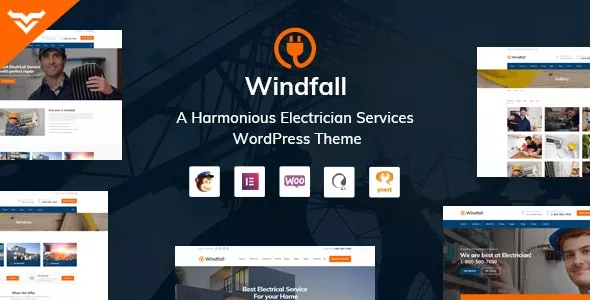 Windfall v1.4.2 - Electrician Services WordPress Theme