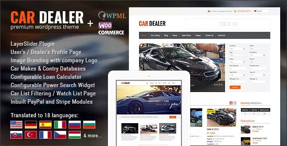 Car Dealership Automotive WordPress Theme - Responsive v1.6.0