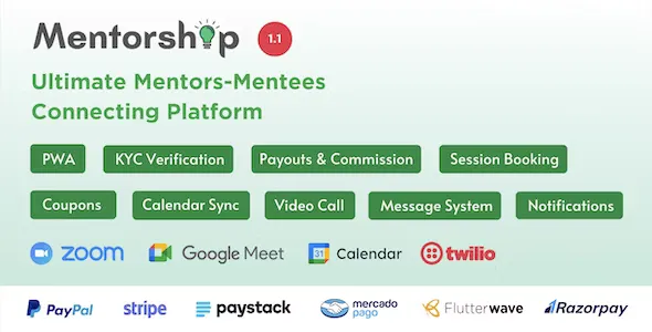 Mentorship v1.1 - Ultimate Mentors Mentees Connecting Platform