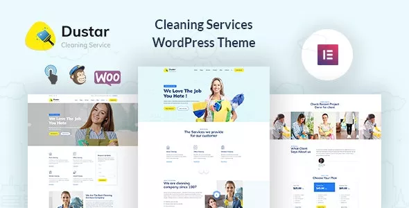 Dustar v1.0.4 - Cleaning Services WordPress Theme