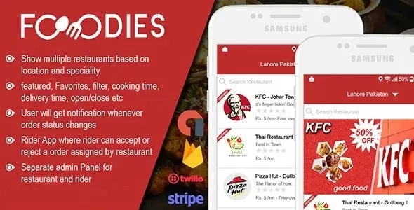 Native Restaurant Food Delivery & Ordering System With Delivery Boy - Android v2.0.9