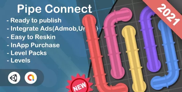Pipe Connect - Unity Game+Admob+iOS+Android