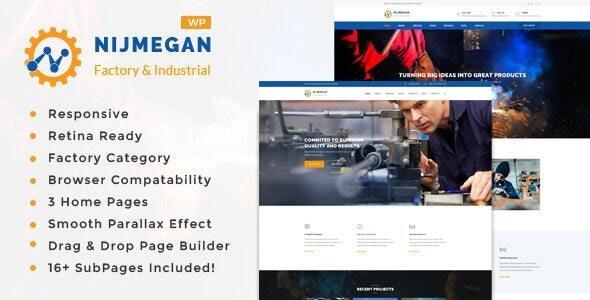 Nijmegan v2.6 - Factory and Industrial Business WordPress Theme