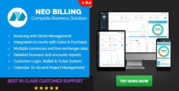 Neo Billing v8.0 - Accounting, Invoicing And CRM Software