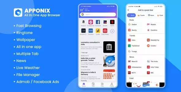 Apponix - All in one App Browser, Wallpaper, File Manager, Ringtone