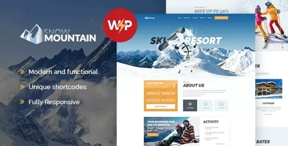 Snow Mountain v1.2.7 - Ski Resort & Snowboard School WordPress Theme