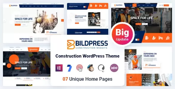 BildPress v1.3.3 - Construction WordPress Theme
