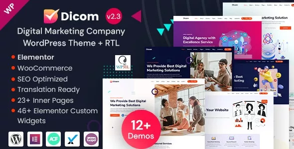 Dicom v2.3 - IT Startup & SEO Marketing Services WordPress Theme