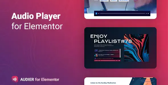 Audier v1.0.5 - Audio Player with Controls Builder for Elementor