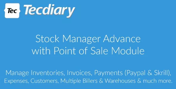 Stock Manager Advance with Point of Sale Module v3.4.47