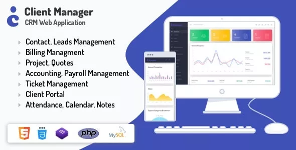 Client Manager - CRM & Billing Management Web Application with GDPR Compliance