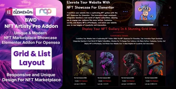 NFT Artisty Pro (OpenSea NFT Marketplace)