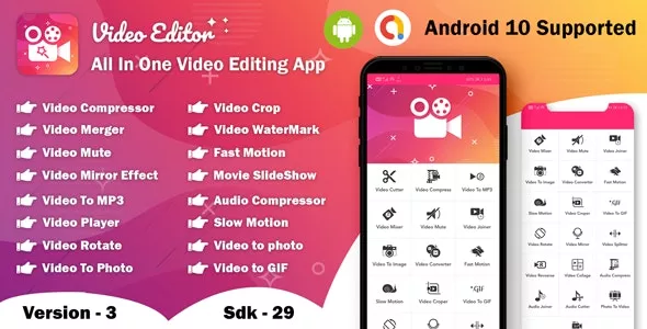Android Video Editor v3.0 - All In One Video Editor App 64bit