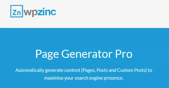 Page Generators Pro v3.0.0 - WordPress Page Builder