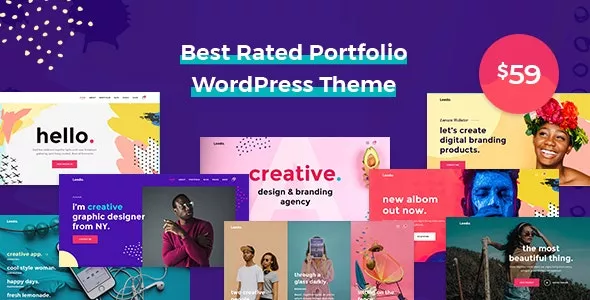 Leedo v2.0.2 - Modern, Colorful & Creative Portfolio WordPress Theme